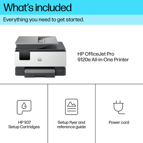 HP Officejet Pro 9120E Inkjet Multifunction Printer - Copier/Fax/Printer/Scanner - For Plain Paper Print