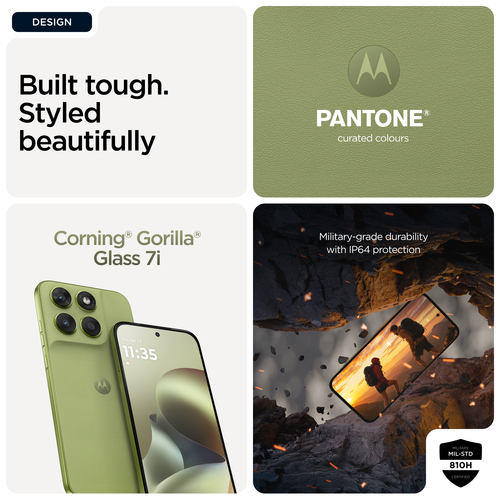 Motorola Mobility moto g67 128 GB Smartphone - 17,2 cm (6,8 Zoll) Super HD 1272 x 2772 - Octa-Core (Cortex A76Dual-Core 2,