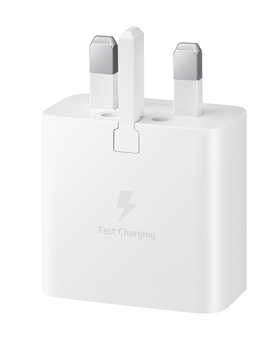 Samsung 15 W AC Adapter - For USB Type C Device - 120 V AC, 230 V AC Input - 5 V DC, 9 V DC Output - 2 A - White