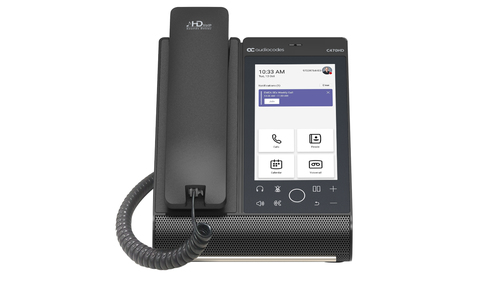 Teams C470HD Total Touch IP-Phone PoE GbE black with integrated BT and Dual Band Wi-Fi
2 Ethernet 10/100/1000 ports, 720x1