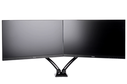 iiyama DS3002C-B1 Desk Mount for Monitor - Black - 2 Display(s) Supported - 68.6 cm (27"") Screen Support - 5 kg Load Capa