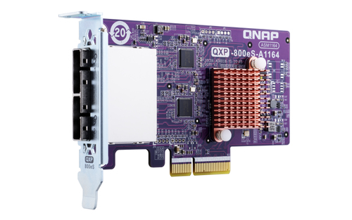 2-PORT SFF-8088SATA HOSTBUSADAP 8 X SATA 6GB/S PCIE 3.0 X4