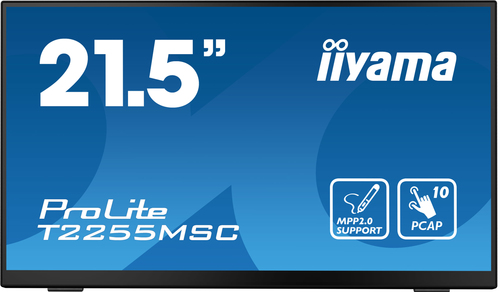 iiyama ProLite T2255MSC-B1 22 Zoll Klasse LED-Touchscreen-Monitor - 16:9 Format - 5 ms Reaktionszeit - 54,6 cm (21,5 Zoll)