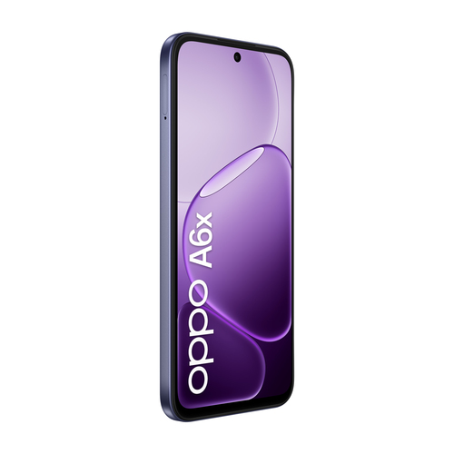OPPO A6x AI Smartphone, doppia fotocamera 13MP+QVGA, Selfie 5MP, Display 6.75” 120HZ IPS HD+, 6100mAh, RAM 4GB(Esp1GB/2GB/