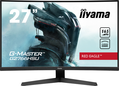 iiyama G-MASTER Red Eagle G2766HSU-B1 27" Class Full HD Curved Screen Gaming LCD Monitor - 16:9 - Matte Black - 68.6 cm (2
