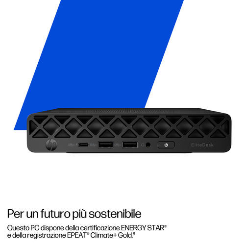 HP EliteDesk 8 Mini G1i Desktop AI PC Wolf Pro Security Edition. Famiglia processore: Intel Core Ultra 5, Modello del proc