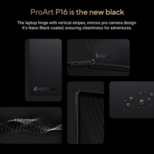 ASUS ProArt P16 H7606WP-RJ129X. Product type: Laptop, Form factor: Clamshell. Processor family: AMD Ryzen AI 9 HX, Process