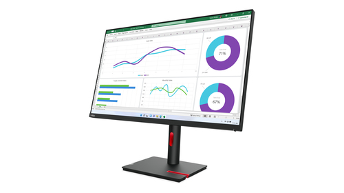 Lenovo ThinkVision T32h-30 32" Class WQHD LCD Monitor - 16:9 - Raven Black - 80 cm (31.5") Viewable - In-plane Switching (