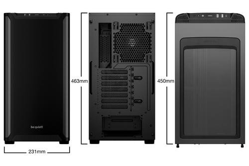 be quiet! Pure Base 501 Pure Base 501 Computergehäuse - ATX, Micro ATX, Mini ATX Motherboard Supported - Midi-Tower - Stah
