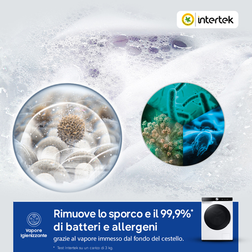 Samsung WD11DG6B85BK. Tipo di carica: Caricamento frontale, Posizionamento dell'apparecchio: Libera installazione, Colore 