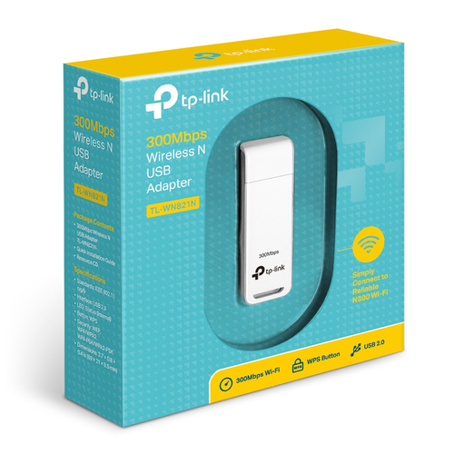 TL-WN821N WLAN N USB ADAPTER 2T2TR 2.4GHZ 802.11N DRAFT 2.0