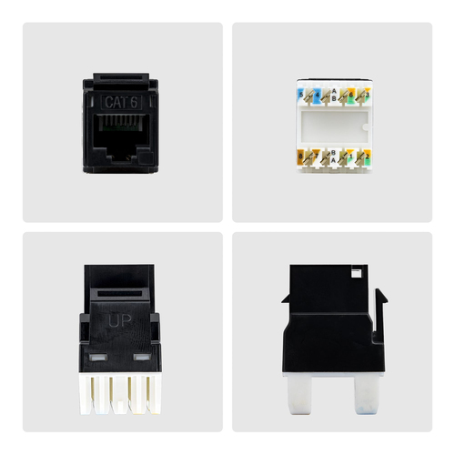 StarTech.com Gold Plated Network Connector - 24 / Pack - TAA Compliant - 1 x RJ-45 Network - Female - Black
