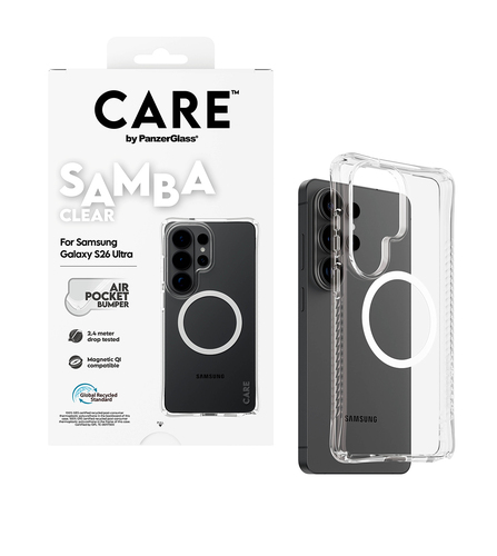 CARE Case for Samsung Galaxy S26 Ultra Smartphone - Transparent, White