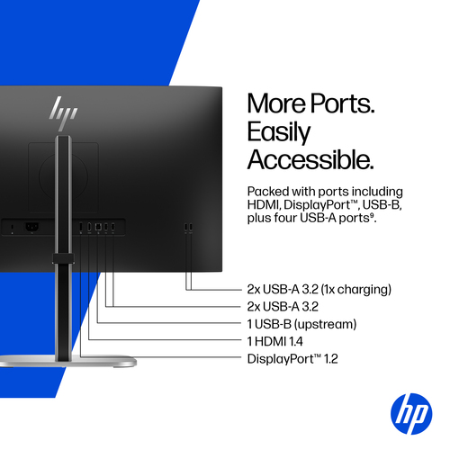 HP Series 5 Pro Écran FHD 27 pouces – 527pf. Taille de l'écran: 68,6 cm (27"), Résolution de l'écran: 1920 x 1080 pixels, 