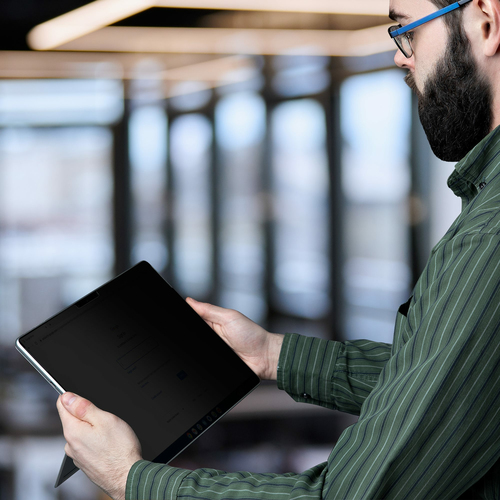 StarTech.com 4-Way 12.3in Surface Pro 4/5/6/7/7+ Privacy Screen Filter, For Portrait/Landscape, Touch-Enabled, +/- 30 Deg.