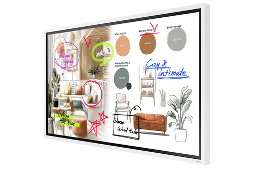 Samsung Flip WM65F 1651 mm 4K UHD LCD Collaboration Display - Infrarot (IrDA) - Touchscreen - 3840 x 2160 - 450 cd/m² - 4,