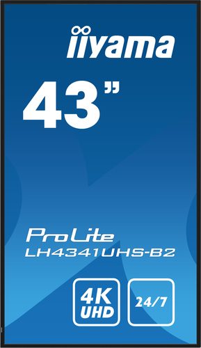 iiyama ProLite LH4341UHS-B2 1079,50 mm 4K UHD LCD Digital-Signage-Display - 24 Stunden/7 Tage Betrieb - IPS-Technologie (I