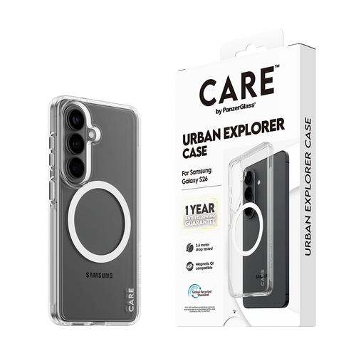 PANZERGLASS CARE CASE URBAN QI SAMSUNG GALAXY S26 TRP/WHITE