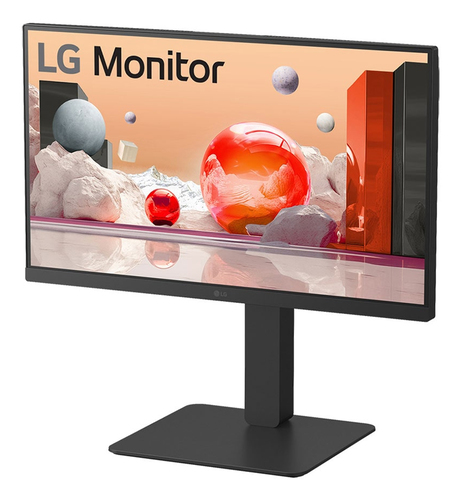 Monitor LED LG 24BA850-B 609,6 mm (24,0") Class Webcam Full HD - 16:9 - Nero tessuto - 60,5 cm (23,8") Viewable - Tecnolog