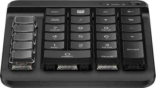HP 435 Keypad - Compact - Wireless Connectivity - Mechanical Keyswitch - Bluetooth - 10 m - Calculator Hot Key(s) - macOS,