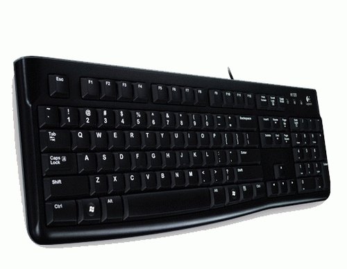 Logitech K120 Keyboard - Cable Connectivity - USB Interface - Hungarian - QWERTZ Layout - Black