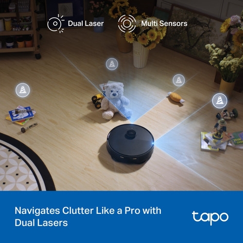 TP-Link Tapo RV50 Pro Omni. Dust container type: Combi, Product colour: Black, Shape: Round. Dust capacity (vacuum cleaner