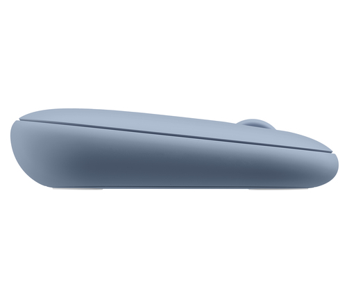 Souris Logitech Pebble M350 - Bluetooth - USB - Optique - 3 Bouton(s) - Bleu Gris - Sans fil - 2,40 GHz - 1000 dpi - Roule