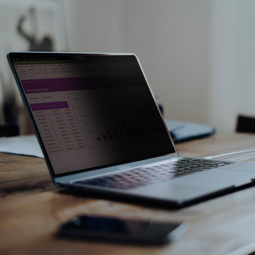 StarTech.com 13.3-inch 16:10 Flip-Up Privacy Screen with Touch, Anti-Glare Blue Light Filter, Laptop Monitor Screen Protec