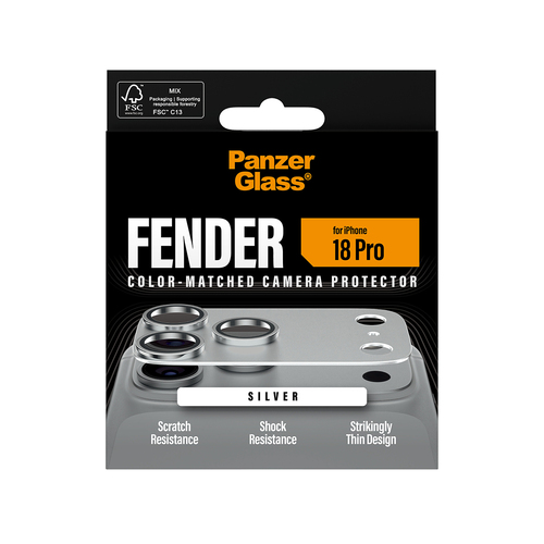 PanzerGlass Fender Camera Lens Protector - Transparent - Silicone - 1 Piece