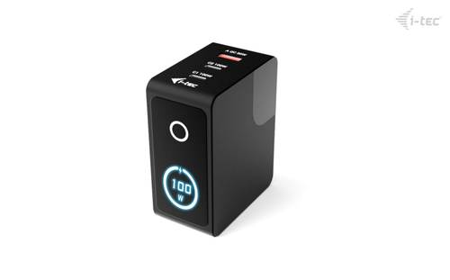 i-tec 100 W AC Adapter - Universal Adapter - 3 USB - 2 USB Type-C - For Notebook, Tablet PC, Smartphone, Earbud, Smart Wat