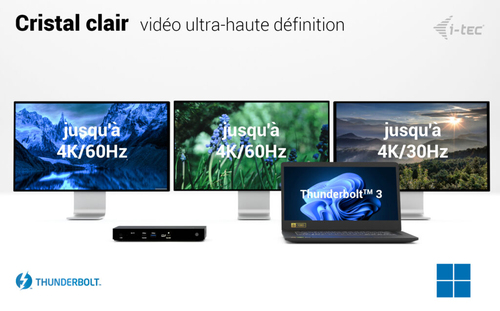 I-TEC THUNDERBOLT4 3X DISPLAY DOCKING STATION POWER DELIVERY 9