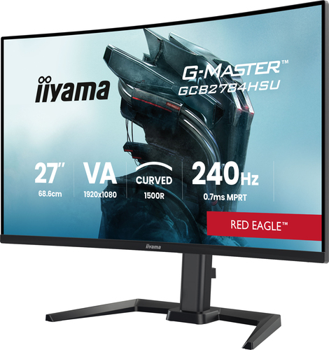 Moniteur de jeu LCD iiyama G-MASTER Red Eagle GCB2784HSU-B1 27" Classe Full HD Écran incurvé - 16:9 - Noir - 68,6 cm (27")