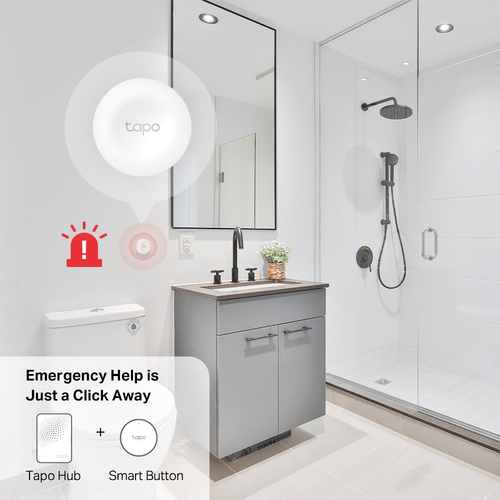 TP-Link Tapo Smart Button. Connectivity technology: Wireless, Product colour: White, Mounting type: Wall. Power source: Ba