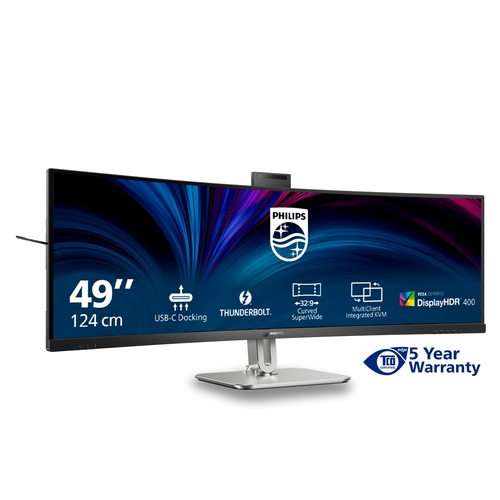 Philips 49B2U6903CH/00. Display diagonal: 124.5 cm (49"), Display resolution: 5120 x 1440 pixels, HD type: Dual QHD, Displ