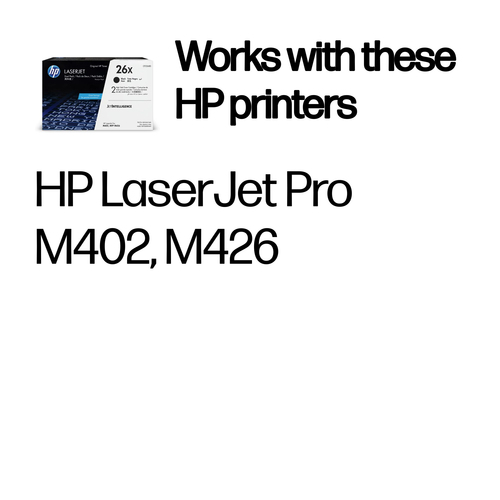 HP 26X (CF226XD) Original Alto Yield Laser Cartucho de toner - Preto - 2 / Cartão - Laser - Alto Yield - 2 / Caixa