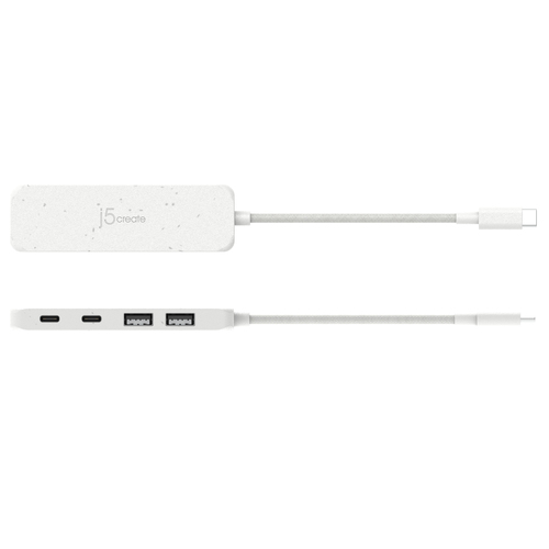 j5create JCH342EW-N USB Hub - USB Type C - 4 Total USB Port(s)