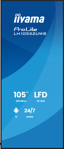 iiyama ProLite LH10552UWS-B1AG 2656,84 mm 5K LCD Collaboration Display - ARM Cortex A76 + A55 - 8 GB - 21:9 Seitenverhältn
