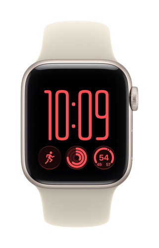 Apple Watch SE (3nd generation) SE 3 GPS + Cellular 40mm Starlight Aluminium Case with Sand Sport Band - S/M. Display tech
