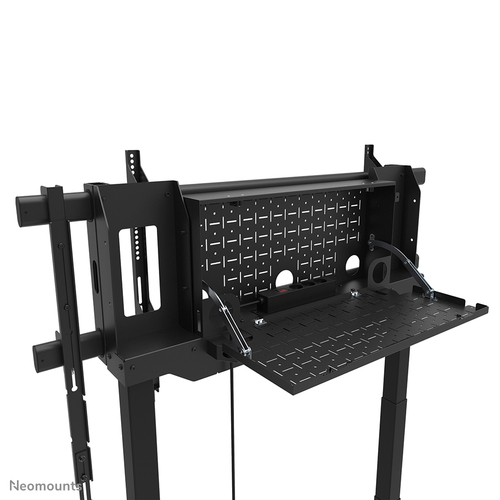 Neomounts MOVE Lift XL FL55-975BL1 Display Cart - 160 kg Load Capacity - 4 Casters - Steel - 125.30 cm (49.33") Width x 81