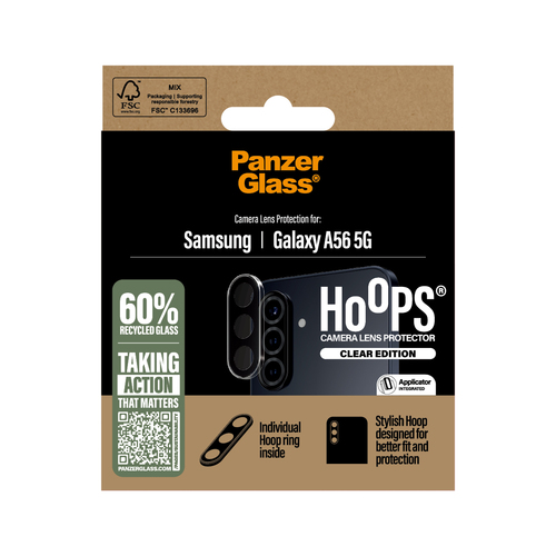 PanzerGlass Hoops Camera Lens Protector - Transparent - Glass