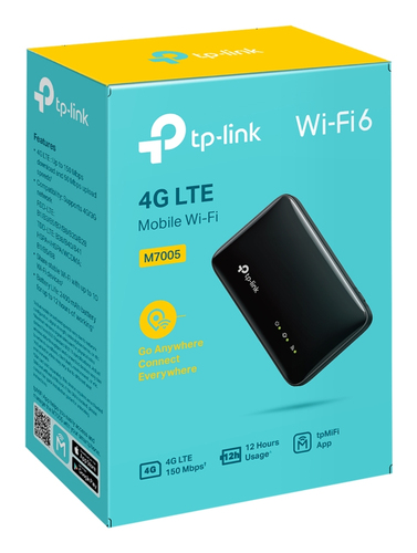Modem/Router wireless TP-Link M7005 - Wi-Fi 6 - IEEE 802.11b/g/n/ax - 1 SIM - Cellulare - 4G - LTE 1800, LTE 2100, LTE 850