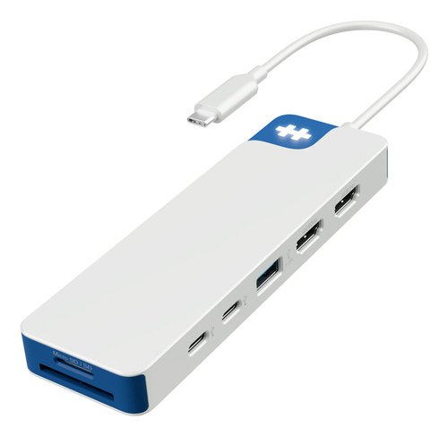 Hyper HyperDrive HD4103BUGL USB-Typ C Docking Station für Monitor, Desktop-PC, Notebook, Tablet, Tastatur, Flash-Laufwerk 