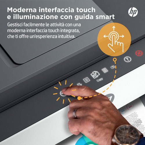 Stampante multifunzione a getto di inchiostro HP 7605 Smart Tank - Fotocopiatrice/Stampante/Scanner - 4800 x 1200 Stampa dpi
