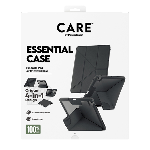 CARE Essential Case for Apple iPad Air 13 (2024), iPad Air 13 (2025) Tablet - Black - Thermoplastic Polyurethane (TPU) - 3
