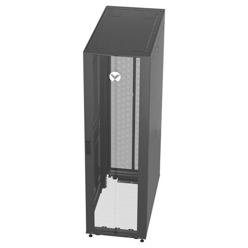 Vertiv VR RACK 42 HE Breite 600 mm Tiefe 1200 mm. Typ: Freistehendes Gestell, Rack-Kapazität: 42U, Höchstgewichtskapazität