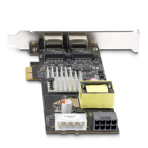 StarTech.com 2.5Gigabit Ethernet Card - 2.5GBase-T - Plug-in Card - Black - PCI Express 2.0 x2 - Low Profile Bracket Heigh