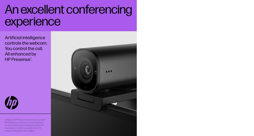 HP 325 FHD Webcam. Megapixel (approx.): 5 MP, Maximum video resolution: 1920 x 1080 pixels, Camera HD type: Full HD. Inter