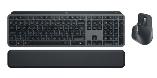 Logitech MX Keys Combo for Business Keyboard & Mouse - QWERTY - Pan-Nordic - USB Scissors Wireless Bluetooth/RF Keyboard -