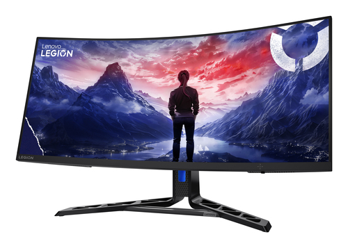 Lenovo Legion R34w-30 34" Class UW-QHD Curved Screen Gaming LED Monitor - 21:9 - Raven Black - 86.4 cm (34") Viewable - Ve