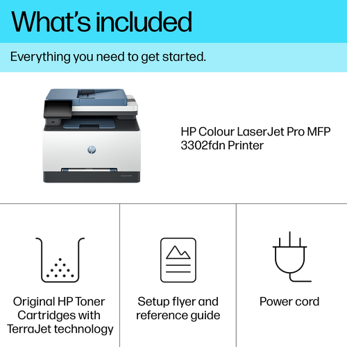Stampante multifunzione laser HP LaserJet Pro 3302fdn - Colore - Fotocopiatrice/Fax/Stampante/Scanner - 26 - 26 Stampa a c